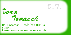 dora tomasch business card